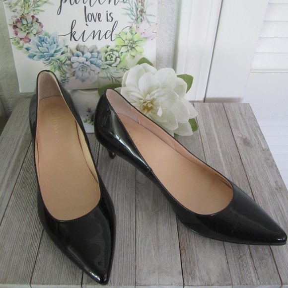 cole haan nike air black patent leather pumps